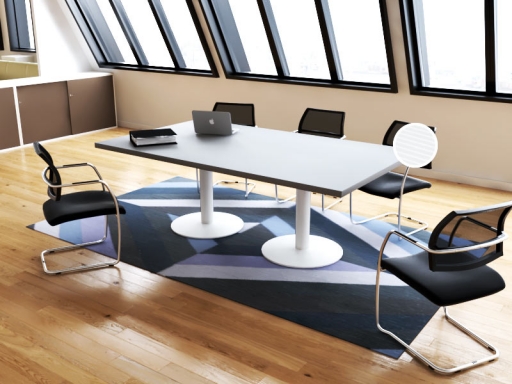 Table de réunion rectangulaire design italien