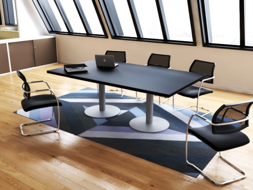 Table de réunion rectangulaire design italien