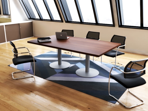 Table de réunion rectangulaire design italien