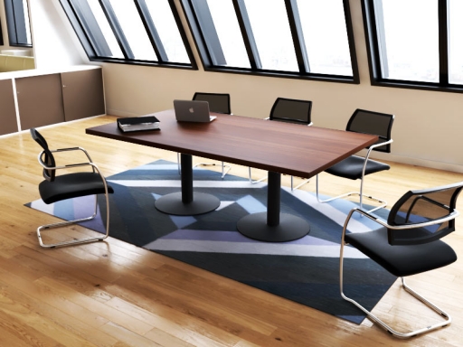 Table de réunion rectangulaire design italien