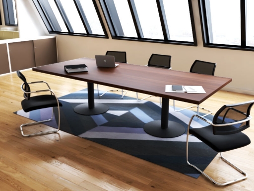 Table de réunion rectangulaire design italien
