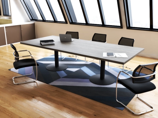 Table de réunion rectangulaire design italien