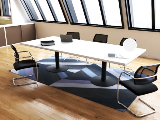 Table de réunion rectangulaire design italien