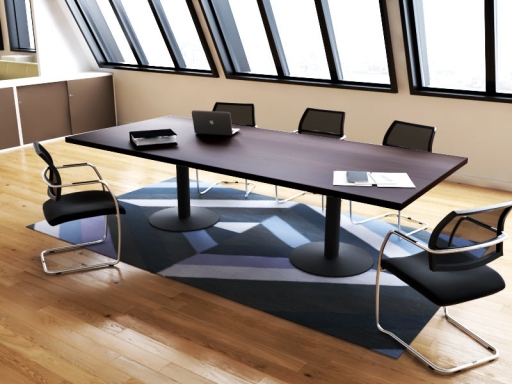 Table de réunion rectangulaire design italien
