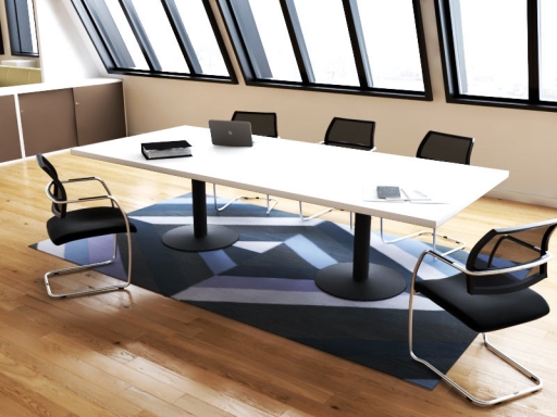 Table de réunion rectangulaire design italien