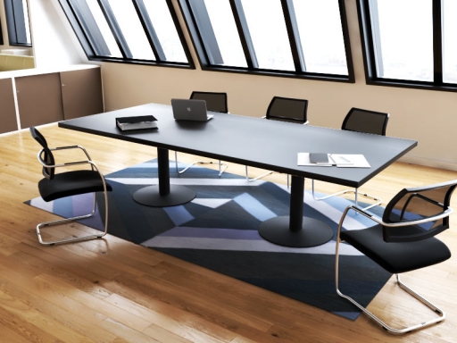 Table de réunion rectangulaire design italien