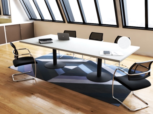 Table de réunion rectangulaire design italien