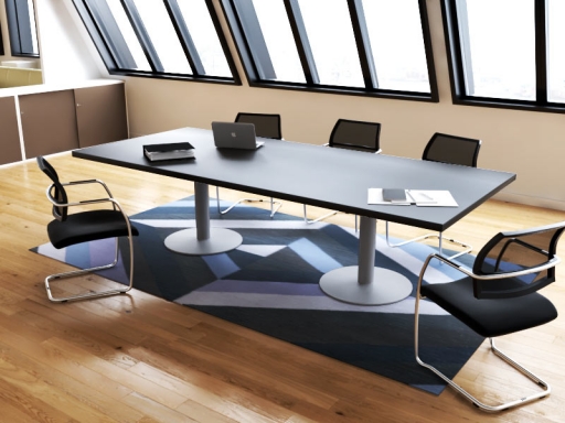 Table de réunion rectangulaire design italien