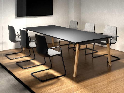 Table de réunion ARKEN X-wood, pieds bois