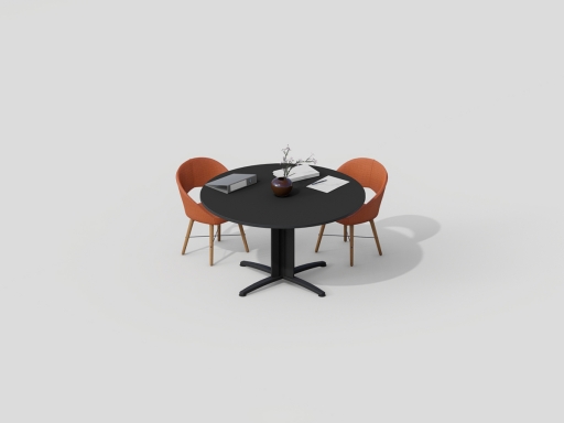 Table de réunion CORE ronde pas cher