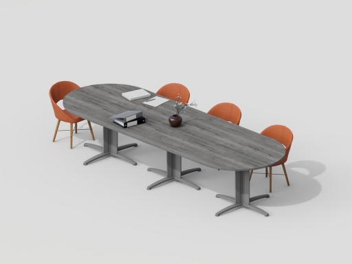 Table de réunion ovale pour 6 à 20 personnes pas chère