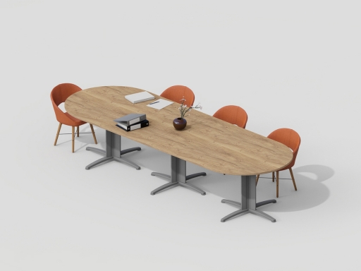 Table de réunion ovale pour 6 à 20 personnes pas chère