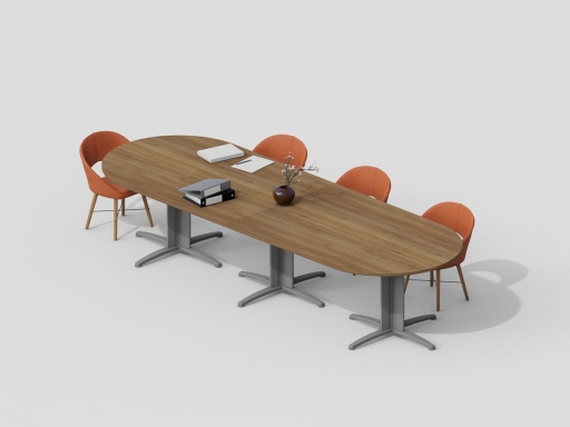 Table de réunion ovale pour 6 à 20 personnes pas chère