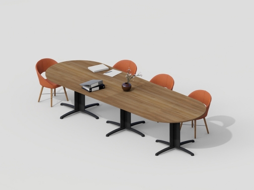 Table de réunion ovale pour 6 à 20 personnes pas chère