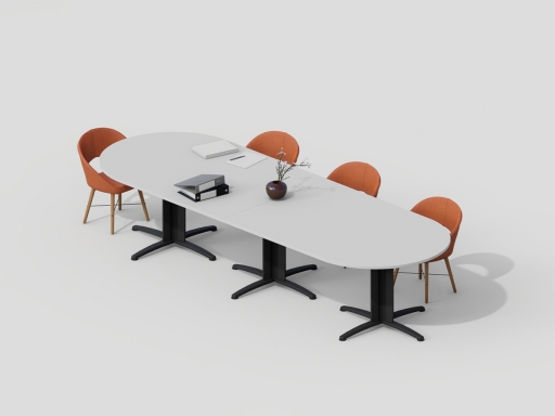 Table de réunion ovale pour 6 à 20 personnes pas chère