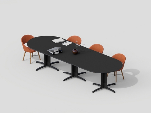 Table de réunion ovale pour 6 à 20 personnes pas chère