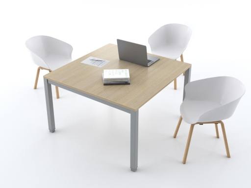 Table de réunion carrée pas cher