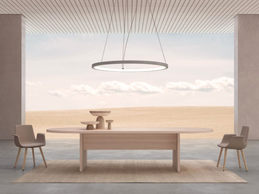 Table de réunion ovale pas cher