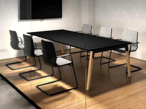 Table de réunion ARKEN X-wood, pieds bois