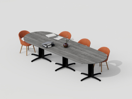 Table de réunion ovale pour 6 à 20 personnes pas chère