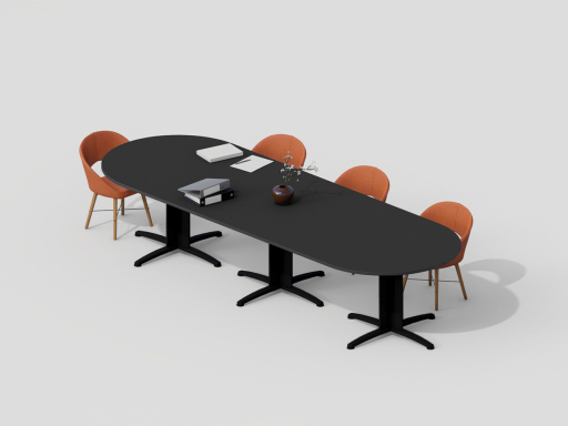 Table de réunion ovale pour 6 à 20 personnes pas chère