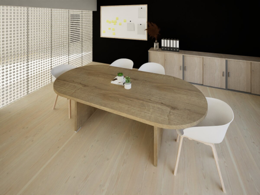 Table de réunion ovale pas cher