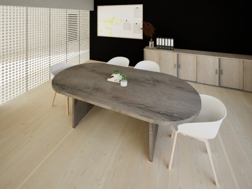 Table de réunion ovale pas cher