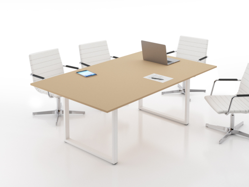 Table de réunion contemporaine laquée, pas chère