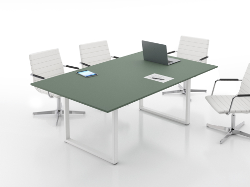 Table de réunion contemporaine laquée, pas chère