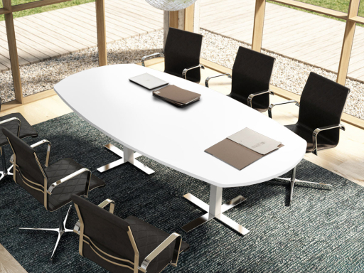 Table de réunion ovale UNITY, 8 personnes