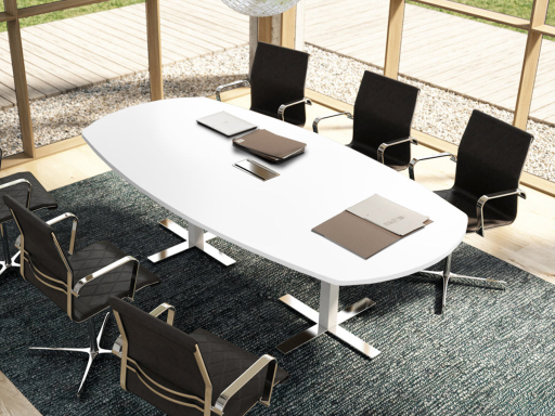 Table de réunion ovale UNITY, 8 personnes