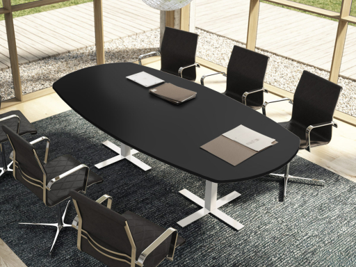 Table de réunion ovale UNITY, 8 personnes
