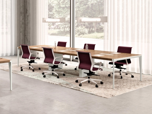 Table de réunion en bois WILSON, 4 à 20 personnes