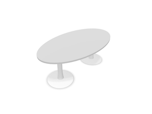 Table de réunion ovale haut de gamme