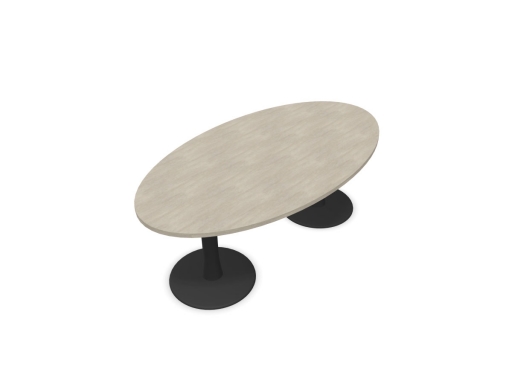 Table de réunion ovale haut de gamme