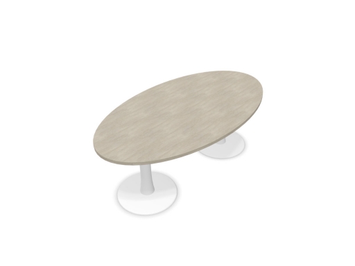 Table de réunion ovale haut de gamme
