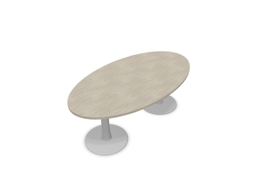 Table de réunion ovale haut de gamme