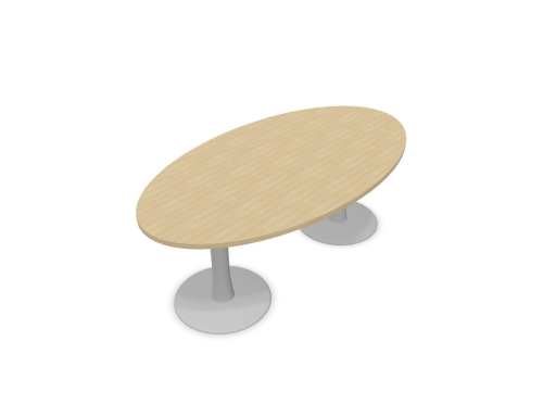 Table de réunion ovale haut de gamme