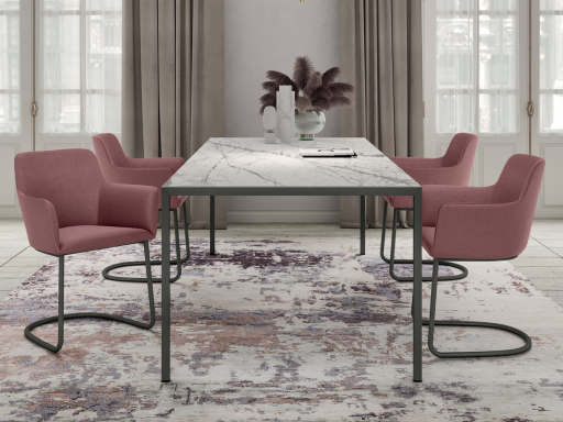 Table de réunion INTRA en grès, fabriqué en Italie