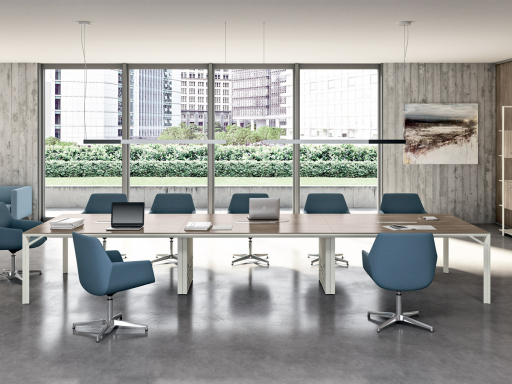 Table de réunion MAJOR, fabriquée en Italie