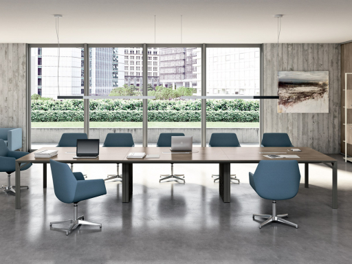 Table de réunion MAJOR, fabriquée en Italie