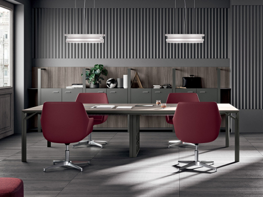 Table de réunion MAJOR, fabriquée en Italie