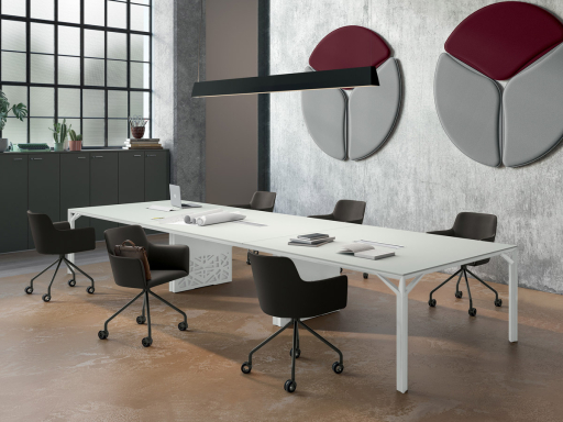 Table de réunion MAJOR, fabriquée en Italie