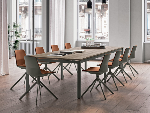 Table de réunion 10 personnes pas chère, fabriquée en Italie