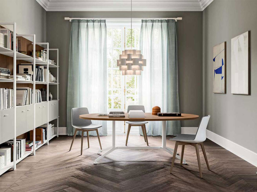 Table de réunion ovale LOGIC pas chère