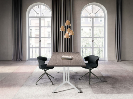 Table de réunion rectangulaire LOGIC, fabriqué en Italie