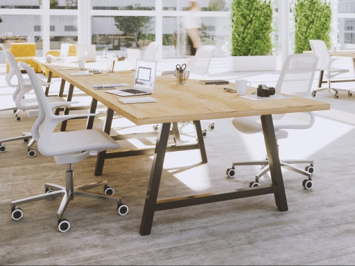 Table de coworking et réunion CANOPÉE, fabriquée en France