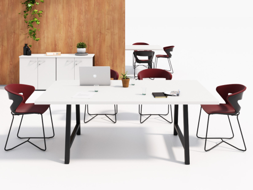 Table de coworking et réunion CANOPÉE, fabriquée en France