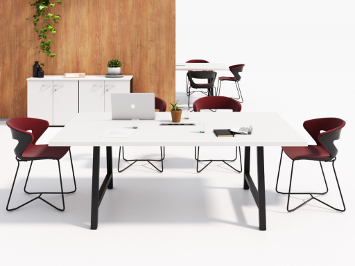 Table de coworking et réunion CANOPÉE, fabriquée en France