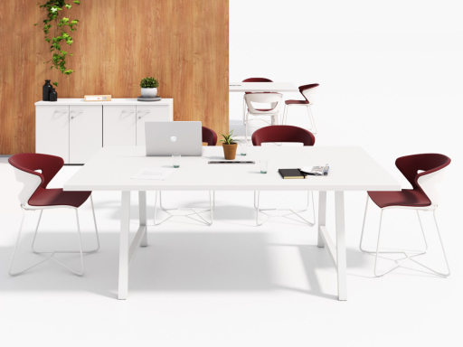 Table de coworking et réunion CANOPÉE, fabriquée en France